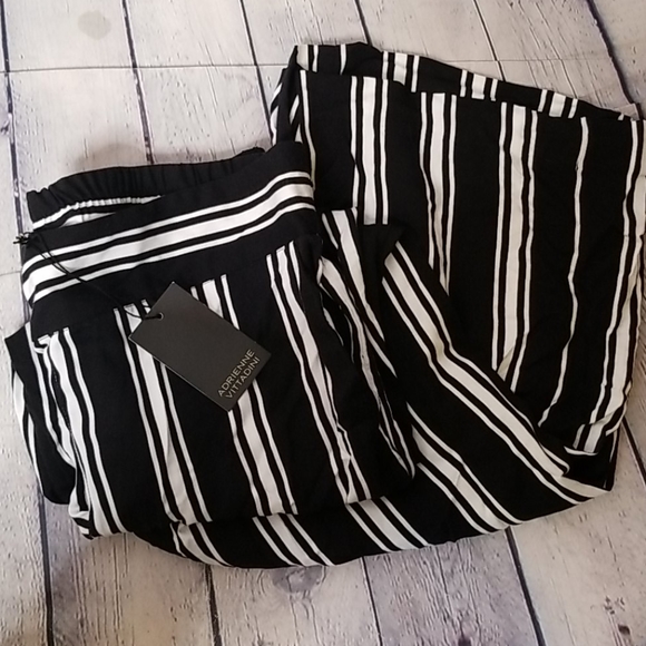 Adrienne Vittadini Pants - NWT Adrienne Vittadini stripped wideleg flowy pant